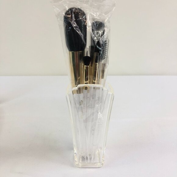 Mary Kay Glamour 8 Brush Collection With Clear Vase Holder NIB - Picture 9 of 9